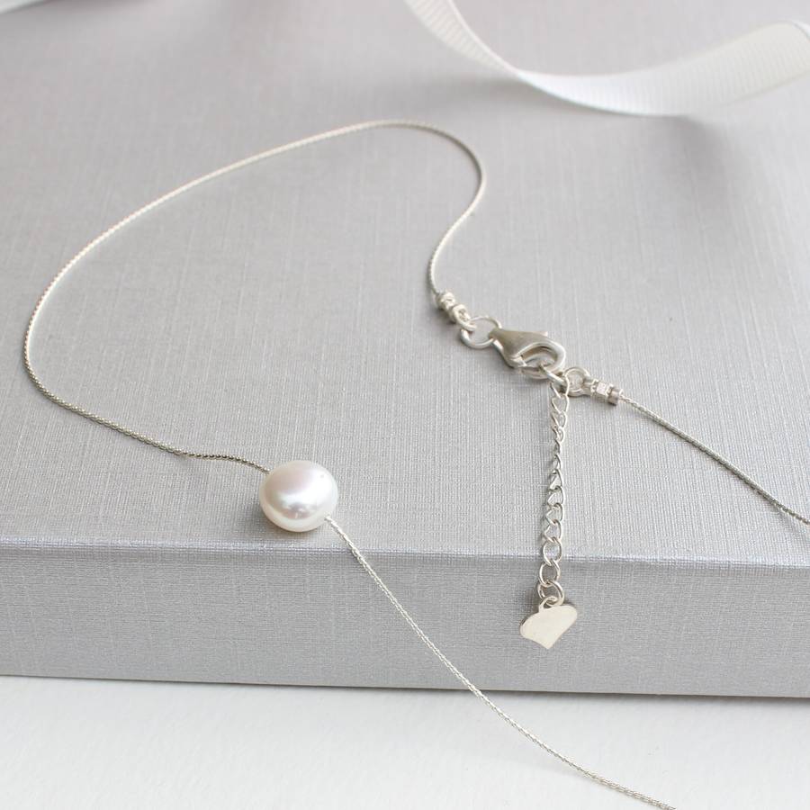 Keimau Single Pearl Necklace By Bish Bosh Becca