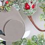 Grey Hare With Wreath Christmas Tree Decoration, thumbnail 2 of 3