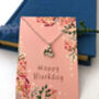 Thank You Teacher Sterling Silver Mini Holly Necklace, thumbnail 9 of 12