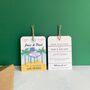 Las Vegas Illustration Save The Date Luggage Tag, thumbnail 4 of 7