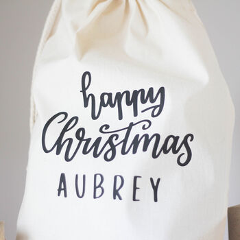 Personalised Name Christmas Eve Gift Bag, 2 of 4