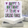 Personalised Fiance Birthday Book Card, thumbnail 1 of 8