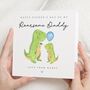 Personalised Dinosaur Father's Day Card For Daddy, thumbnail 1 of 7