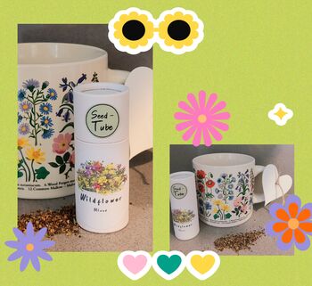 Wildflower Seeds Gift Set With Ceramic Mug, 3 of 7