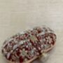 Handcrafted Red Velvet Oval Clutch Bag, thumbnail 2 of 5