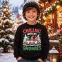 Kids Chillin’ With My Gnomies Christmas Jumper, thumbnail 5 of 7