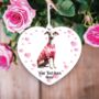Personalised Whippet Dog Love Decoration, thumbnail 2 of 2