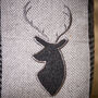 Grey Tweed Stag Weighted Door Stop, thumbnail 4 of 4