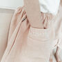 Handmade Personalised Linen Baby And Toddler Skirt, thumbnail 4 of 8