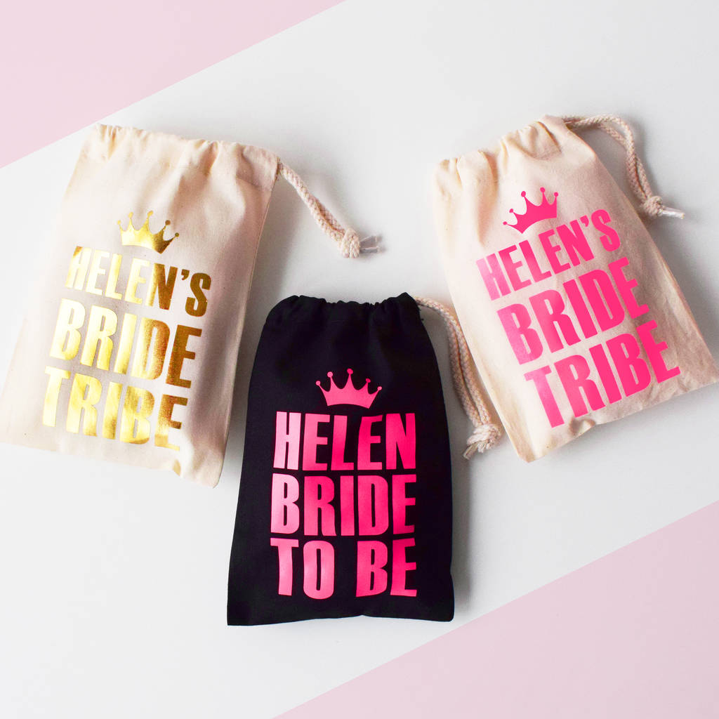 Personalised Hen Party Bag, Bride Tribe, 1 of 5