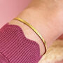 Gold Plated Flat Snake Chain Bracelet, thumbnail 2 of 6