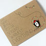 Penguin Christmas Card, Happy Merry Everything, thumbnail 4 of 4