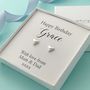 Personalised Birthday Earrings, thumbnail 2 of 3