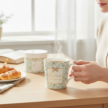 ‘Home Is My Happy Place’ Fine China Mug In Luxury Gift Box, 3 of 4