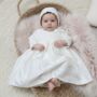 Long Sleeved Silk Baby Dress | Lara, thumbnail 3 of 10
