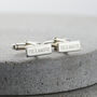 Personalised Roman Numerals Cufflinks, thumbnail 1 of 6