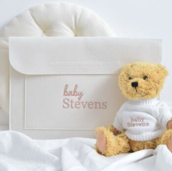 Personalised Baby Pregnancy Document Pouch, 2 of 3