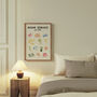 Room Service In Bed Doodle Cute Bedroom Wall Art Print, thumbnail 6 of 8