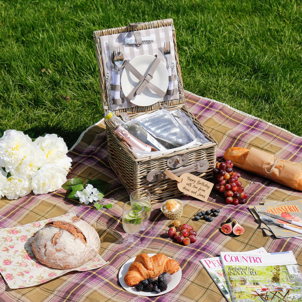 Personalised Luxury Hand Woven Cooler Picnic Hamper, 1 of 6