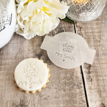 Personalised Teacher Thank You Icing Fondant Embosser, 7 of 7
