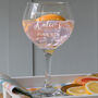 Personalised Engraved Gin Goblet Birthday Gift For Wife, thumbnail 1 of 4