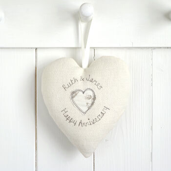 Personalised 30th Pearl Wedding Anniversary Heart Gift, 5 of 9