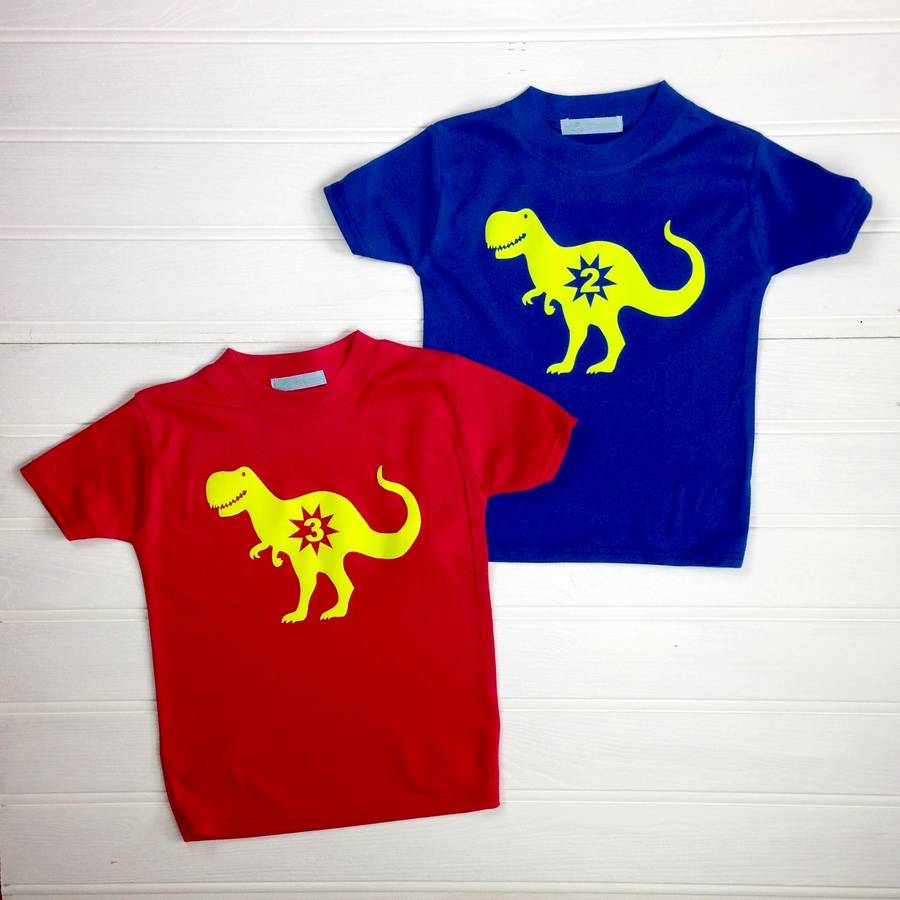 dinosaur age t shirt by littlechook personalised childrens clothing ...