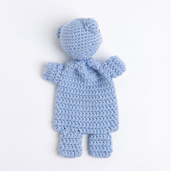 Personalised Teddy Baby Comforter Crochet Kit, 4 of 9