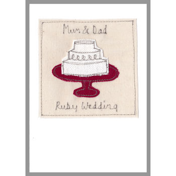 Personalised Wedding Cake Wedding Or Anniversary Card, 3 of 12