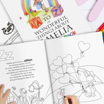 A To Z Of 'Wonderful Things' Colouring Book, 7 of 7