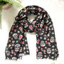 Skull Print Scarf, thumbnail 1 of 5