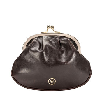 The Classic Ladies Leather Clasp Purse. 'The Sabina', 4 of 12