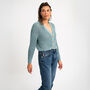 Fishermans Rib Cardigan Knitting Kit, thumbnail 2 of 8