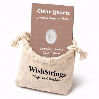 Clear Quartz Keepsake Token Clarity Gift, 2 of 3