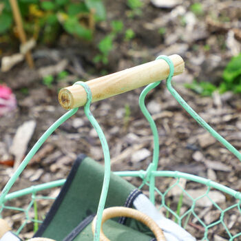 Personalised Garden Chickenwire Basket Trug, 7 of 10