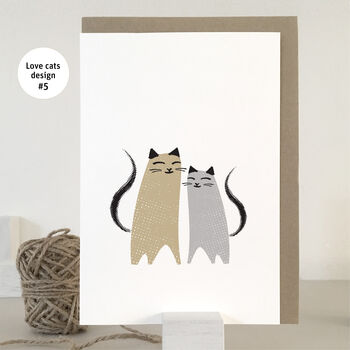 Love Cats Cards For Weddings And Anniversaries, 6 of 9