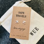 Silver Airplane Earrings. Safe Travels, thumbnail 3 of 3