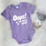 Oops We Did It Again! 2nd Baby Announcement Babygrow, thumbnail 7 of 8