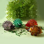 Artisan Glass Set Of Four Hedgehogs In Gift Box, thumbnail 1 of 3