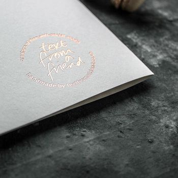 'I Love You As Much As The Dog' Rose Gold Foil Card, 4 of 4