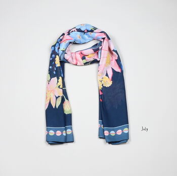 Birth Month Flower Scarves, 8 of 12