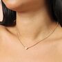 Stainless Steel Mini Heart Pendant Necklace In Gold, thumbnail 2 of 4