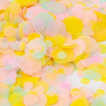 Pastel Rainbow Biodegradable Wedding Confetti, 3 of 6