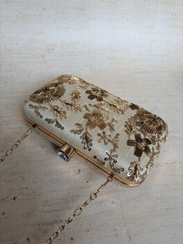 Light Gold Rectangular Clutch, 9 of 9