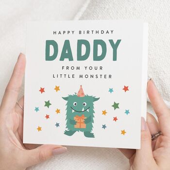 Personalised Daddy Penguin Birthday Card From Kids, 2 of 8
