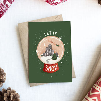 Let It Snow Christmas Card, 2 of 4