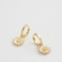 Daisy Huggie Earrings, thumbnail 5 of 9