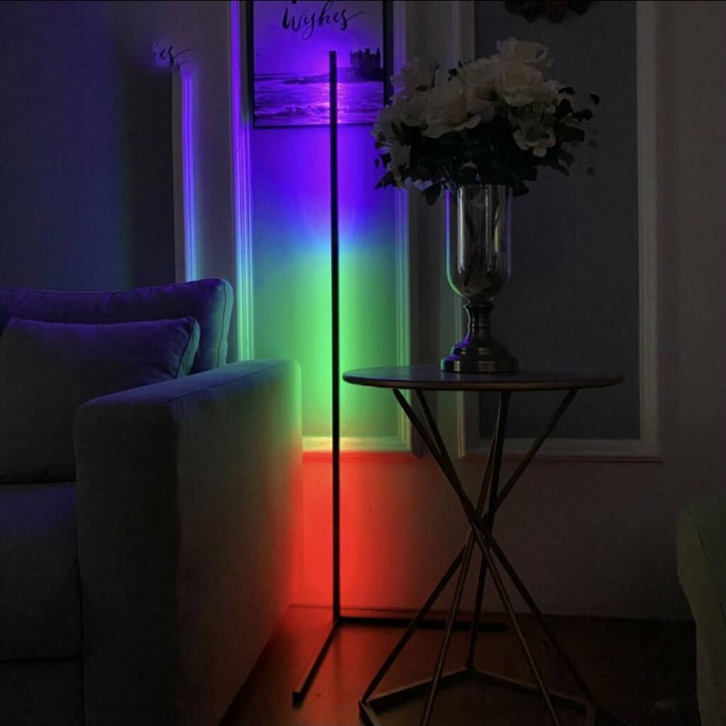 Minimal Rgb Led Corner Lamp By Marvellous Neon