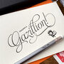 'Gazillion' Script Letterpress Card, thumbnail 1 of 2