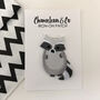 Raccoon Iron On Patch, thumbnail 2 of 3